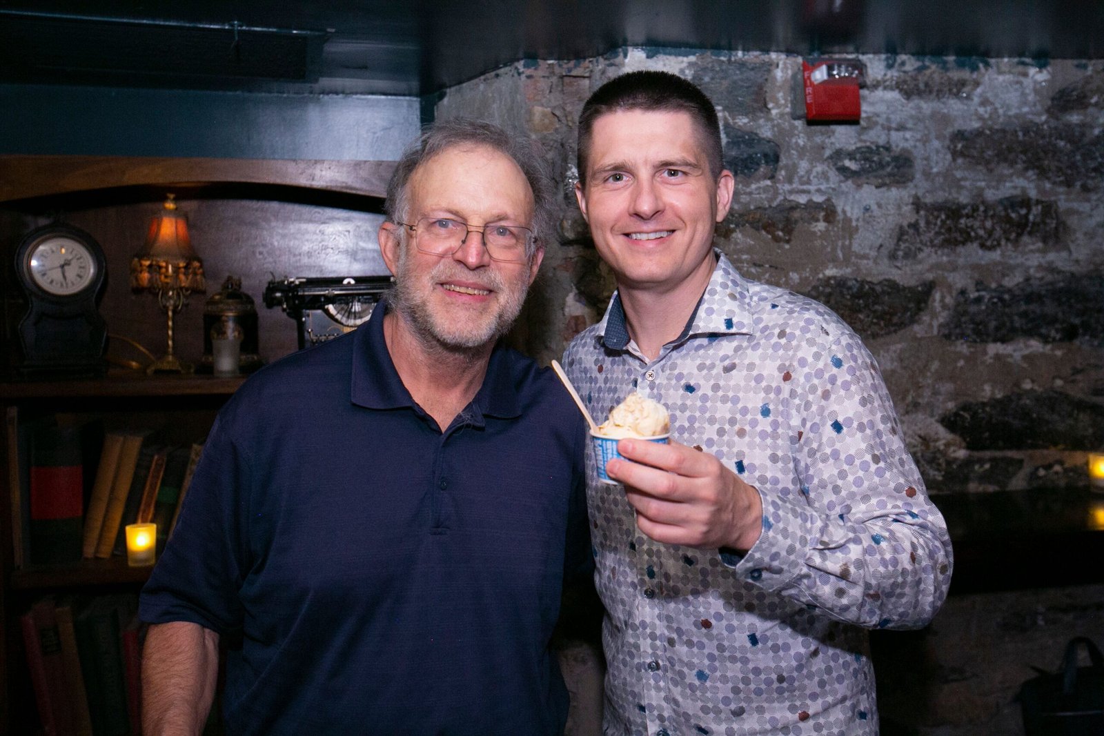 Whitby real estate agent Allan Rankin with Jerry Greenfield of Ben & Jerry's ice cream